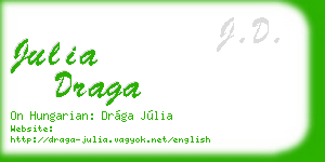 julia draga business card